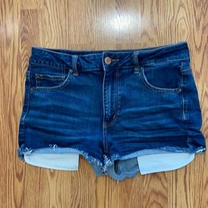 American Eagle Hi Rise Shortie Shorts Stretch 14